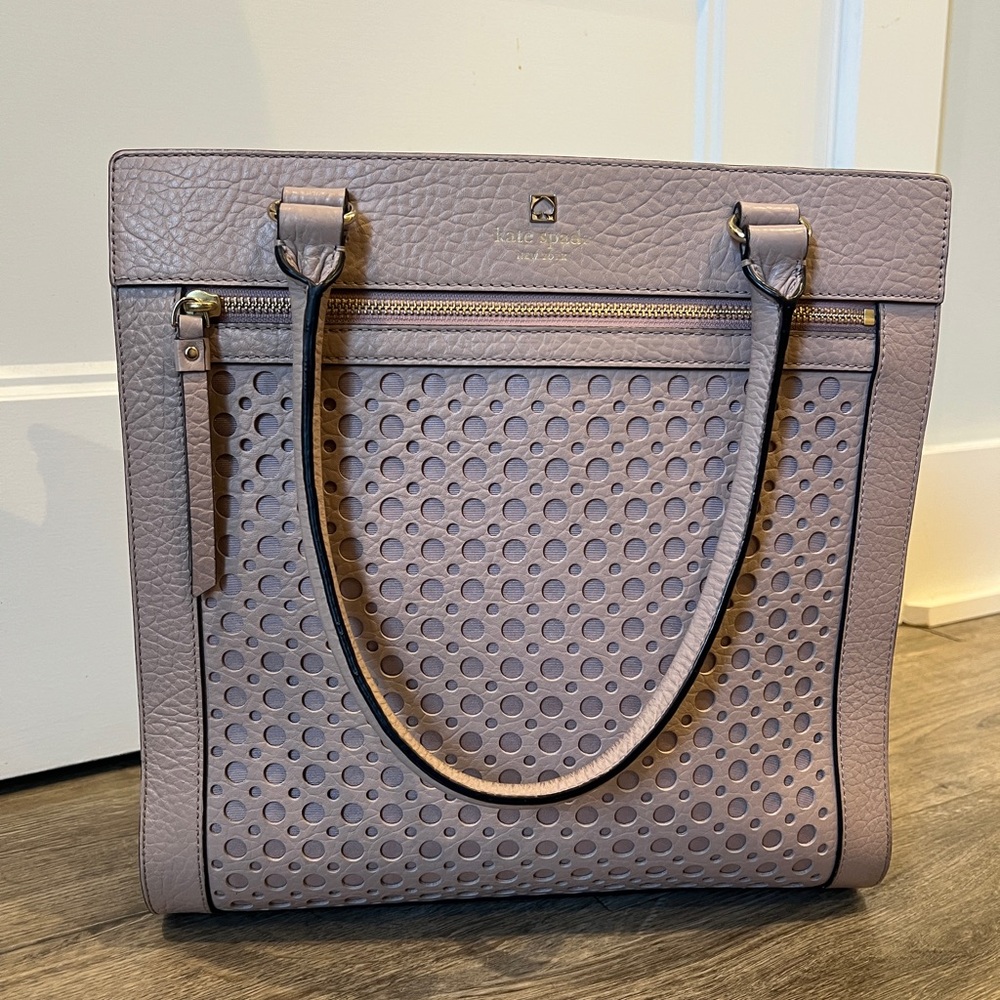 Kate Spade Perri Bubbles Lane Blush Large Tote Bag